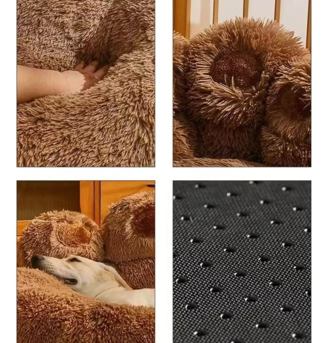 Plush Cozy Dog Bed – Soft Donut/Orthopedic Pet Bed for Small, Medium & Large Dogs, Removable Washable Cover, Comfortable Indoor Lounger