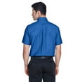 thumbnail image 2 of Harriton M600S Men's Oxford Short Sleeve with Stain-Release-French Blue-4XL, 2 of 3