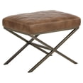 thumbnail image 1 of Sunpan Wisconsin 23.5" Mid-Century Faux Leather Bench in Tobacco Tan, 1 of 8