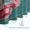 thumbnail image 6 of Pioneer Colorful Floral Shower Curtain for Bathroom Home Decor Bathtubs Waterproof Fabric Curtain with 7 Hooks 36x72in, 6 of 6