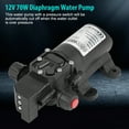 thumbnail image 2 of Risegun Bomba de diafragma de Alta presión de Agua DC 12V 0.9Mpa 6L/Min, Bomba autocebante de 70W, para Cocina, baño, RV, yate Marino, Caravana, Manguera de jardín, 2 of 13
