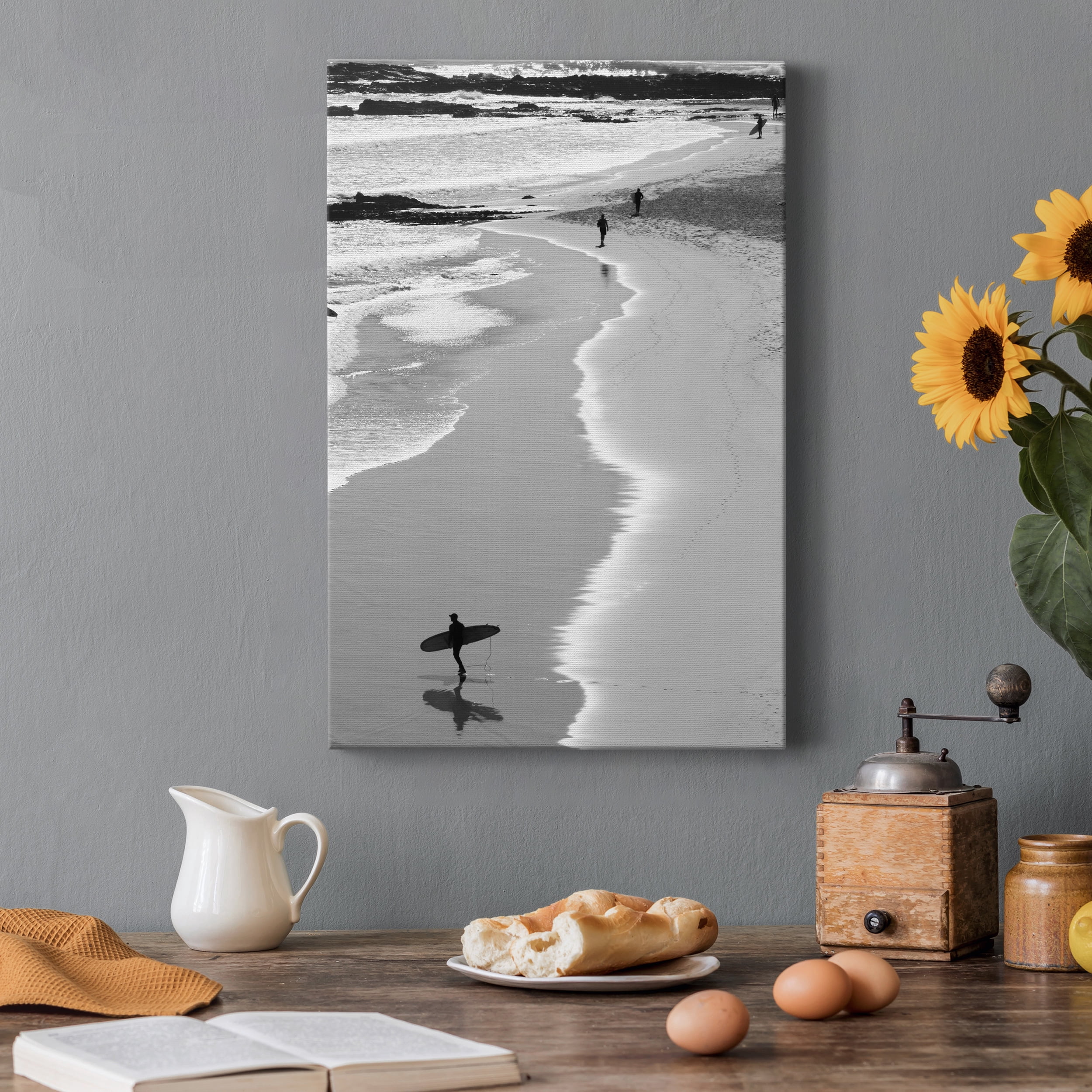 Gold Coast Beach – Coastal Premium Gallery Wrapped Canvas Wall Art, Ready to Hang, 32 x 48