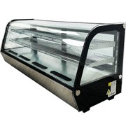 60 in. NSF Refrigerated Bakery Display Case 9.4 Cu.Ft. Countertop Display Curved Glass Display Refrigerator
