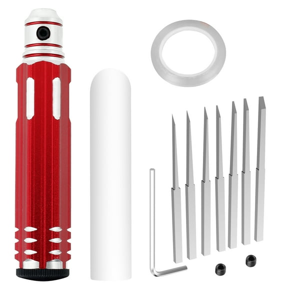 Prime Model Scriber Resin Carved Scribe Line Tool with 7 Sizes Blades 0.1/0.2/0.4/0.6/0.8/1.0/2.0mm Lightweight Hobby Cutting Tool Chisel Craft Cutting Tools for Carving Cutting DIY