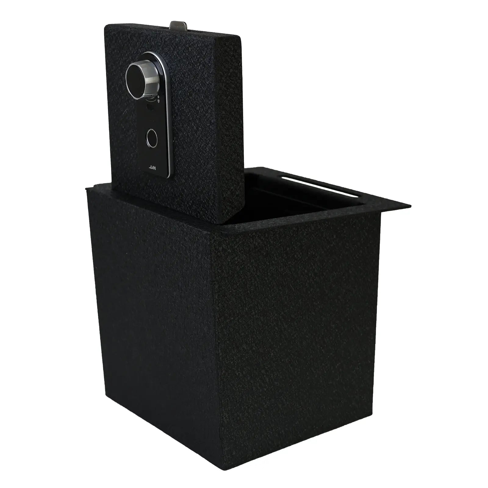 Console Safe Gun Safe for Car, WASAI Premium In-vehicle Console Gun Vault Lockbox Compatible with TOYOTA TACOMA 2016-2023 with Full Floor Console Model, Fingerprint Lock with Backup Key.