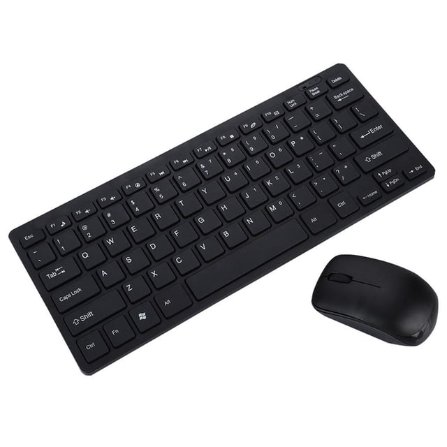 Mini nano receptor inalámbrico teclado combo con rango de recepción de 10 m - negro 2.4GHz 78 key Methold EL006305-00