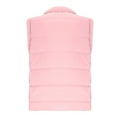 thumbnail image 6 of Womens Loose Puffer Vest Cotton Warm Coat Full Zip Jackets Sleeveless Fall Winter Hoodless Casual Outerwear (XL, Pink), 6 of 7