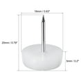 thumbnail image 2 of Furniture Feet Nail, Chair Table Leg Protector Pad 16mm Dia White 10pcs, 2 of 5