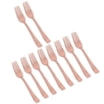 thumbnail image 3 of Kit de cubiertos desechables Suministros de decoración Utensilios resistentes Vajilla para cumpleaños Compromiso 10x tenedores de oro viejo, 3 of 9