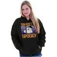 thumbnail image 3 of Tootsie Owl Sweet Spooky Halloween Hoodie Sweatshirt Women Men Brisco Brands S, 3 of 6