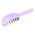 thumbnail image 4 of Peine para el cabello de menisco, peine húmedo y seco, cepillo de masaje para el cabello de peluquería de nailon, color morado, 4 of 8