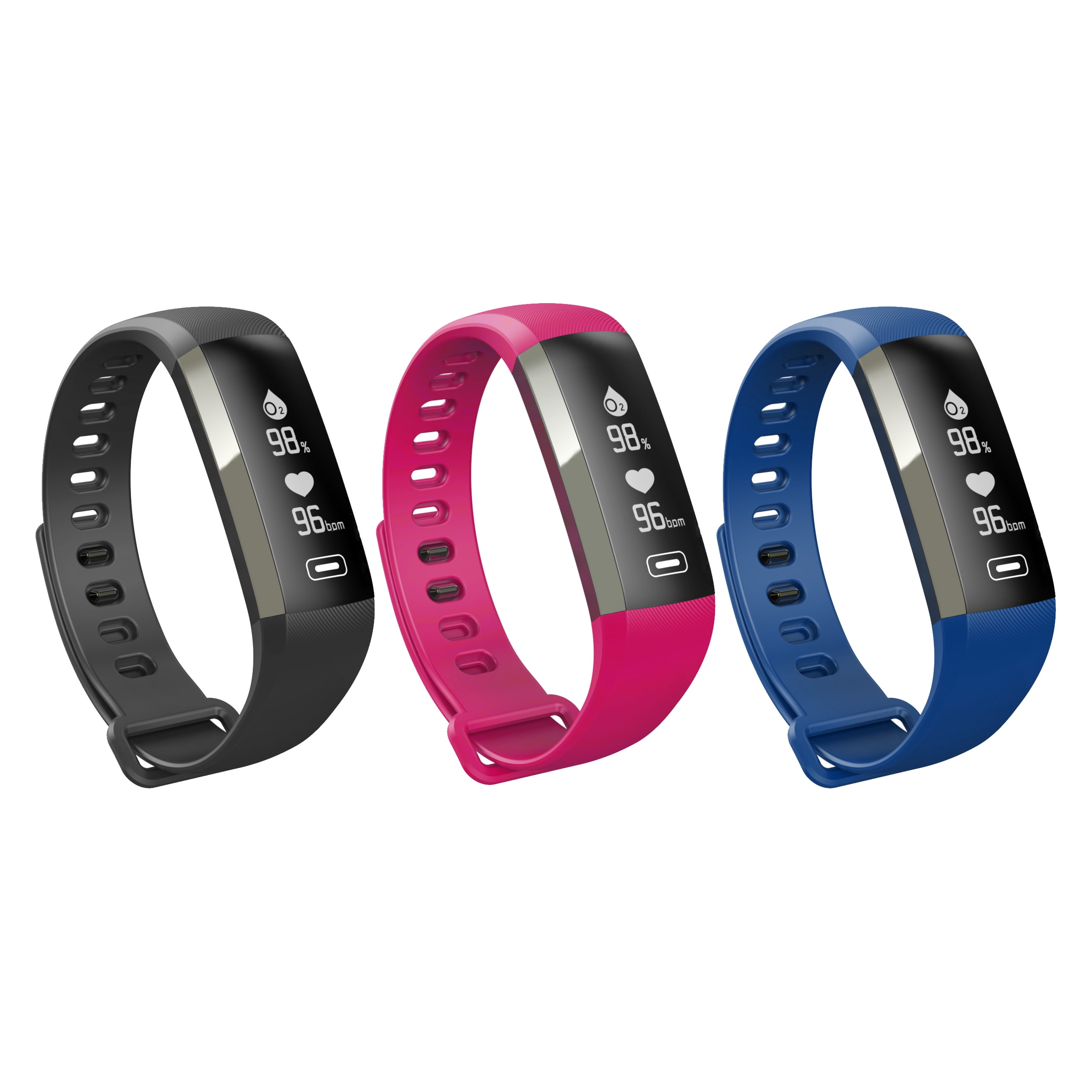 RBX Active Blood Pressure, Heart Rate, and Blood Oxygen Monitor and Activity Tracker with Caller ID and Message Notifications