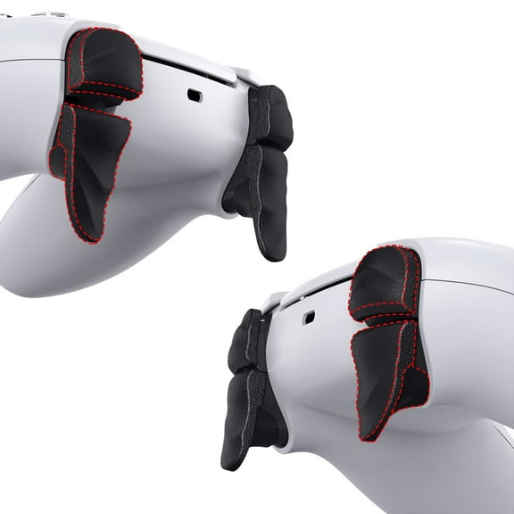 PlayVital Dune 2 Pairs Trigger Stop Shoulder Buttons Extension Kit for ps5 Controller, Stopper Bumper Trigger Extenders Game Improvement Adjusters for ps5 Controller - Black