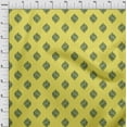 thumbnail image 3 of oneOone Cotton Cambric Yellow Fabric Leaves & Flower Floral Sewing Craft Projects Fabric Prints By Yard 56 Inch Wide, 3 of 4