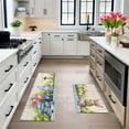 thumbnail image 2 of Easter Kitchen Rugs Set of 2 Non Skid Kitchen Floor Rug and Mat Spring Kitchen Rug Area Mat Carpets for Seasonal Floor Decor 17"x47"+17"x30", 2 of 6
