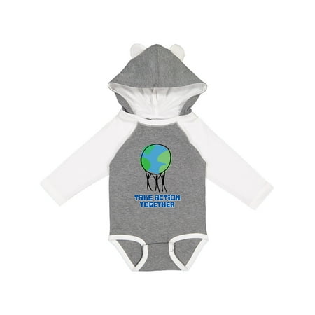 

Inktastic Take Action Together Save the Planet Gift Baby Boy or Baby Girl Long Sleeve Bodysuit