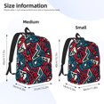 thumbnail image 2 of Honeii Geometric Elements Print Canvas Backpack for School & Outdoor,Laptop Excursion Backpack,Notebook School Bookbag For Men Women,for Work, Travel, and Everyday Use-Small, 2 of 5