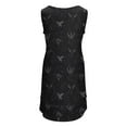 thumbnail image 3 of Raven Queen Rogue Pattern (Grey) Sleeveless U-Neck Fake Two Piece Dress women's dresses luxury party dresses women, 3 of 6