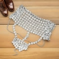 thumbnail image 4 of WASHWEPE Plateado Con Cuello Halter Y Pedrería Para Mujer Fiesta Y, 4 of 6