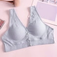 thumbnail image 2 of Hessimy Daisy Bras for Older Women, 2024 Daisy Bra Design for Senior Front Closure Cotton Bra(Grey,XXL), 2 of 5