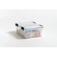 thumbnail image 3 of Caja de almacenamiento Iris Ohyama de 30 cuartos de galón WeatherPro Clear, 3 of 8