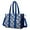 Dark Blue Ballerina, variant on Teacher Tote Bag,Colorful Princess Pattern Teacher Utility Tote Bag,Large Work Tote Bags for Women with Multiple Pockets,Top Zipper Closure,13.8x10.6x6.7 Inch