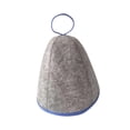 thumbnail image 3 of DOLITY Sauna Felt Hat Fine Craftsmanship Quickly Towel Drying Hat Hair Turban Accessory grey and blue, 3 of 9
