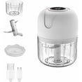 thumbnail image 1 of Mini picadora de ajo eléctrica, procesador de alimentos portátil inalámbrico, licuadora de 250 ml, mini picadora de ajo para ajo, verduras, frutas, cebollas, carne, ensaladas, comida para bebés, condi, 1 of 5
