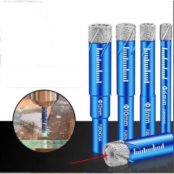 Sarapandan S&R Drill Bits Diamond Drill Bits for Ceramic Tile Porcelain Stoneware Tiles Glass Stone.Box of 4 Professional Diamond Drill Bits