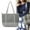 Gray,White,Black,Blue, variant on HongHeng Clearance Under $2.00 Women's Handbag, Women's Soft Tote Shoulder Bag, Large Capacity Handbag , Soft Leather Women's Shoulder Bag