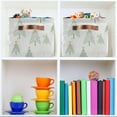 thumbnail image 6 of GZHJMY Storage Basket Cartoon Christmas Tree Foldable Canvas Laundry Baskets Bin Waterproof Inner Layer with Sturdy Handles for Toy Nursery Blanket Clothes 1 Pack, 6 of 7
