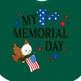 thumbnail image 4 of Inktastic My First Memorial Day Eagle Boys or Girls Baby Bib, 4 of 4