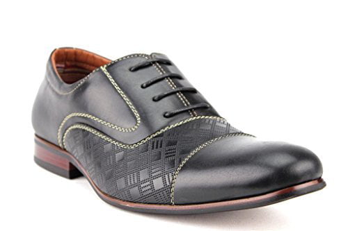 New Mens Ferro Aldo Dress Shoes Cap Toe Buckle Oxfords Leather Lining Modern 