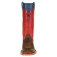 thumbnail image 2 of Olathe Boot Company Boys Toast Bison-Red and Blue Spider Web 9 Child Brown, 2 of 5