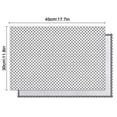 thumbnail image 5 of Gray White Checkered Pattern Summer Placemats Table Placemats Set Of 6-Linen Kitchen Washable Placemats Table Mats 11.8"x17.7" Non-Slip Heat Resistant, 5 of 5