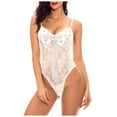 thumbnail image 2 of uublik Lingerie Set for Women Sexy Naughty Babydoll Plus Size Lace Sexy Naughty Bodysuit, 2 of 3