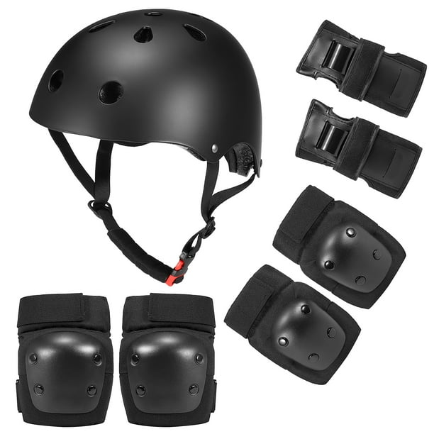 7 en 1 Niños / Adultos Juego de cascos y almohadillas para bicicleta Cascos Almohadillas para rodill Abanopi Rodilleras