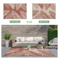 thumbnail image 5 of DEORAB 6'x9' Outdoor Rugs Patio Waterproof Outside Mat Reversible Plastic Camping Carpet Brickred, 5 of 7
