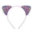 thumbnail image 3 of HNMKIU Heardband Children Cartoon Cat Ears Headband Candy Color Onion Sequins Thin Hair Accessories Cute Hairpin for Girls Navy,One Size, 3 of 3