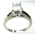 thumbnail image 3 of Radiant Diamond Solitaire Engagement Ring, 14k White Gold (0.63 Ct, K Color, VS1 Clarity) GIA Certified, 3 of 4