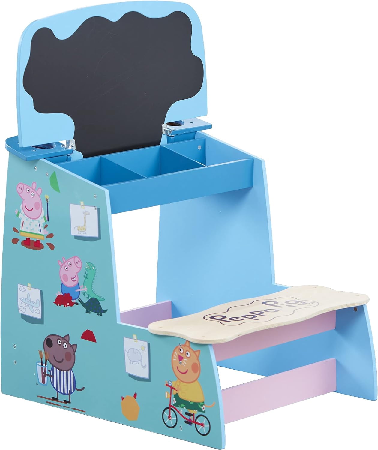Peppa Pig Kids Activity Table and Chair Set, Blue