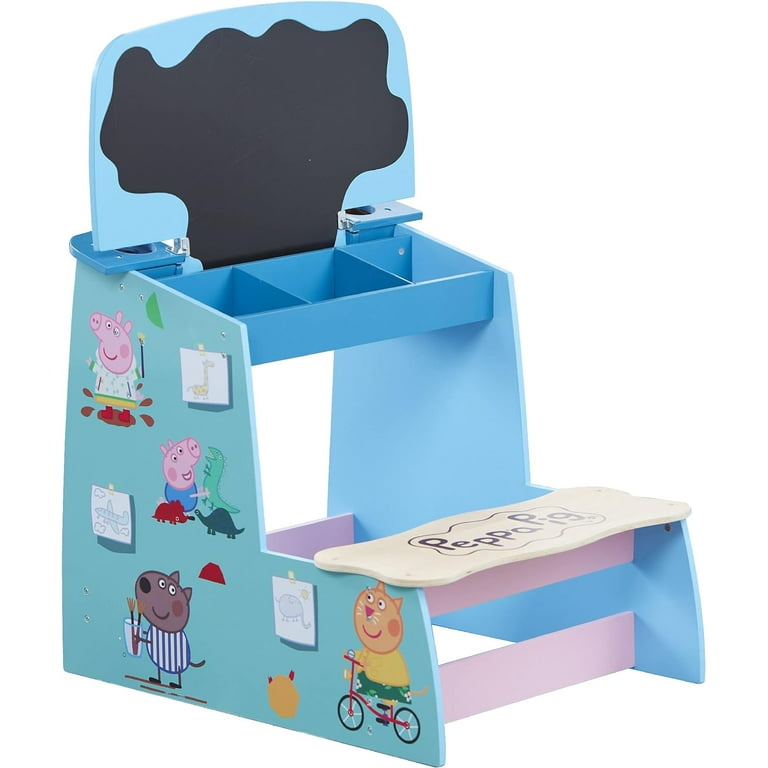 Peppa Pig, Kids Activity Table and Chair Set, Blue - Walmart.com