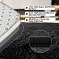 thumbnail image 2 of Pentantan 9ft x 12ft Shag Area Rugs, Fluffy Rug for Living Room Bedroom, Soft Plush Pile Indoor Carpet, Black, 2 of 7