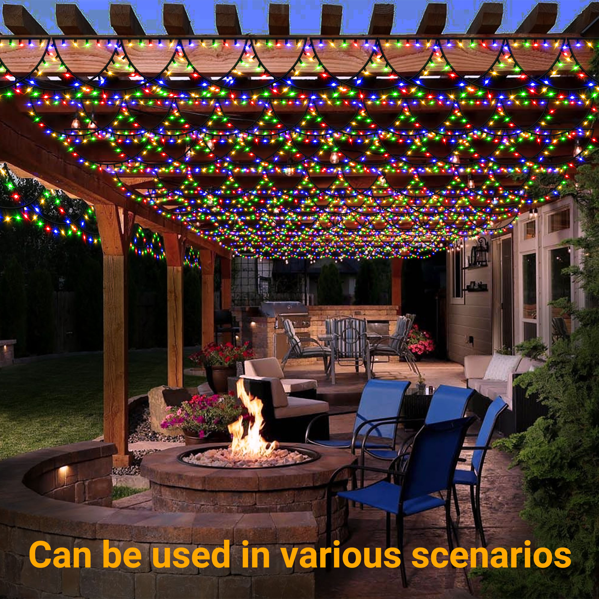 Daybetter 80ft 760-LED Multicolor Christmas Icicle Lights photo 5