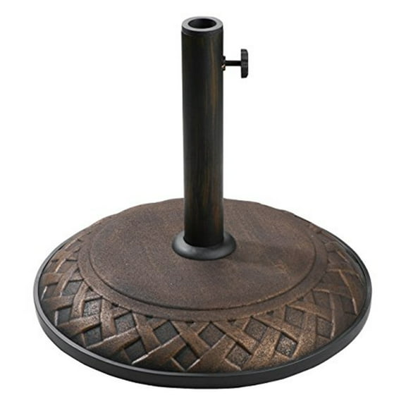 International Caravan St. Kitts Resin Umbrella Base in Bronze