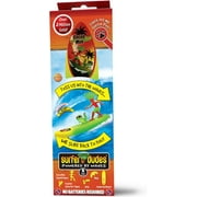 Surfer Dudes Legends & Surfer Pets Wave Powered Mini-Surfer, Pet and Surfboard Beach Toy - Cocoa Moe and Cruncher