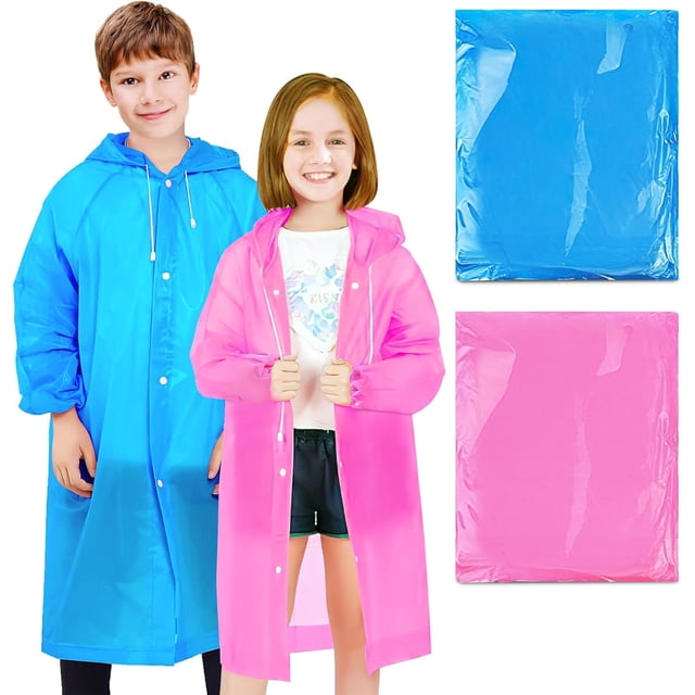 EcoNesxp Waterproof raincoat EVA raincoat for boys and girls