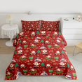 thumbnail image 2 of Homewish Magic Santa Claus Bedding Comforter Set for Kid, Christmas Tree Gift Twin Comforter Sets, Cartoon Stars Snowflake Reversible Bedding Set, Lightweight Room Decor, 2 Pieces, 2 of 8