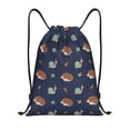 thumbnail image 1 of Fotbe Hedgehog And Snail Bolsa Mochila con Cordón Estampada, Bolsa de Gimnasio Deportiva, Bolsa Cinch, Bolsa con Cordón para Hombres y Mujeres-Medium, 1 of 6