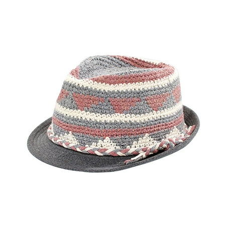 Women's San Diego Hat Company Recycled Yarn Pattern Fedora REC1016